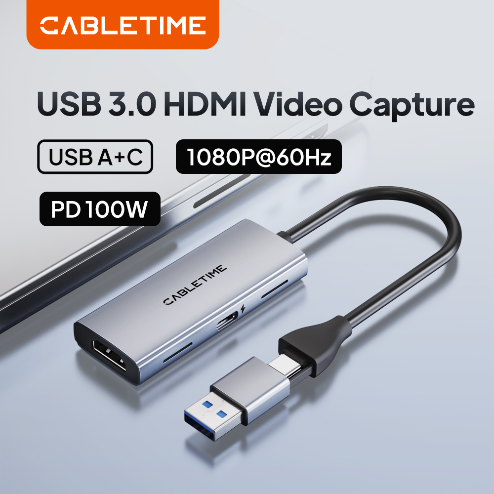 Capture Card Hdmi - CABLETIME USB 3,0 HDMI tarjeta de