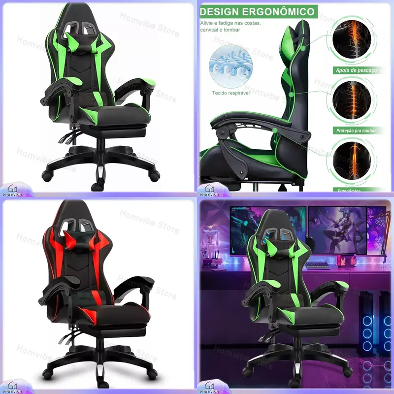 Pc Gaming Gaming - Silla de Juego Ergonómica de Respaldo