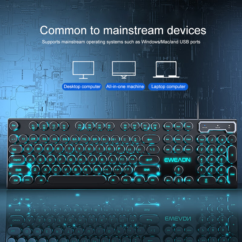 Teclado para juegos de máquina - Pc Gaming Keyboard reseña y precio