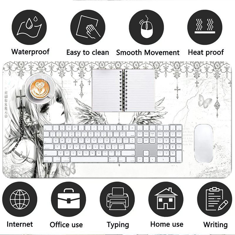 Alfombrilla de ratón de cuero, - Pc Gaming Keyboard reseña y precio